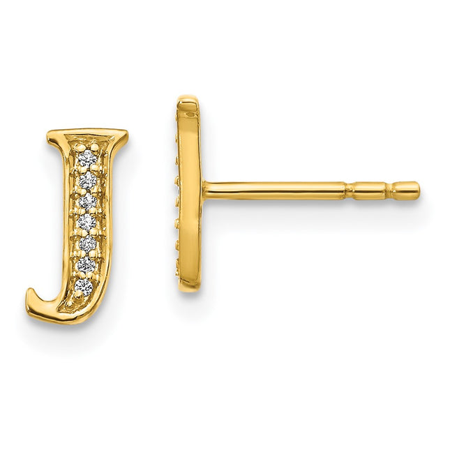 14k Yellow Gold Earrings Style EM4170J - Classique Jewelry Inc.