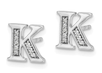14k White Gold Earrings Style EM4170K - Classique Jewelry Inc.