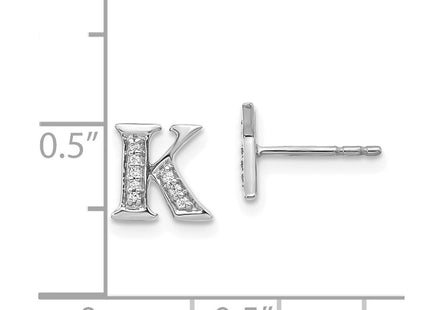 14k White Gold Earrings Style EM4170K - Classique Jewelry Inc.