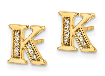 14k Yellow Gold Earrings Style EM4170K - Classique Jewelry Inc.