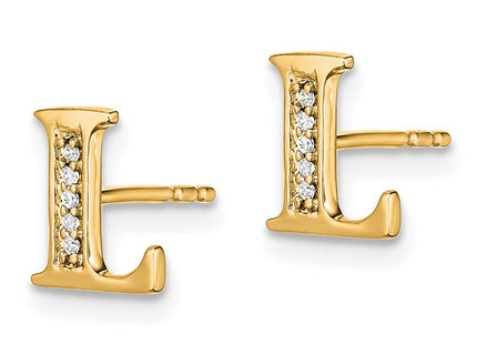 14k Yellow Gold Earrings Style EM4170L - Classique Jewelry Inc.