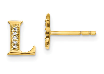 14k Yellow Gold Earrings Style EM4170L - Classique Jewelry Inc.