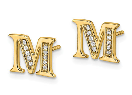 14k Yellow Gold Earrings Style EM4170M - Classique Jewelry Inc.
