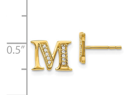 14k Yellow Gold Earrings Style EM4170M - Classique Jewelry Inc.