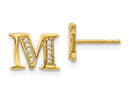 14k Yellow Gold Earrings Style EM4170M - Classique Jewelry Inc.