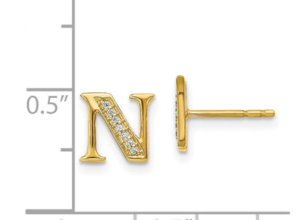 14k Yellow Gold Earrings Style EM4170N - Classique Jewelry Inc.