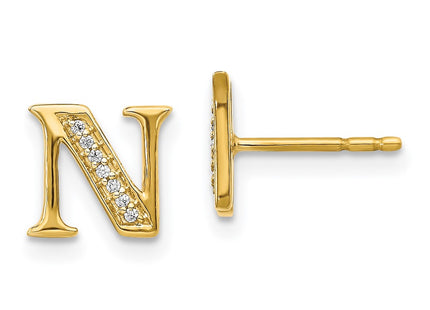 14k Yellow Gold Earrings Style EM4170N - Classique Jewelry Inc.