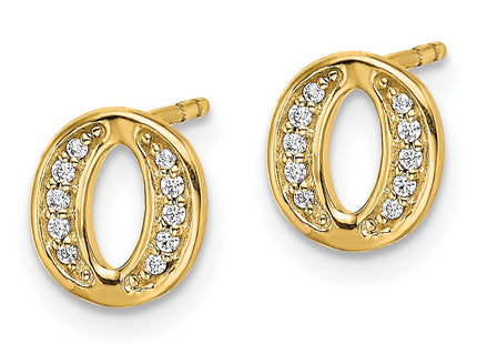 14k Yellow Gold Earrings Style EM4170O - Classique Jewelry Inc.