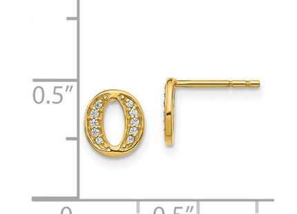 14k Yellow Gold Earrings Style EM4170O - Classique Jewelry Inc.