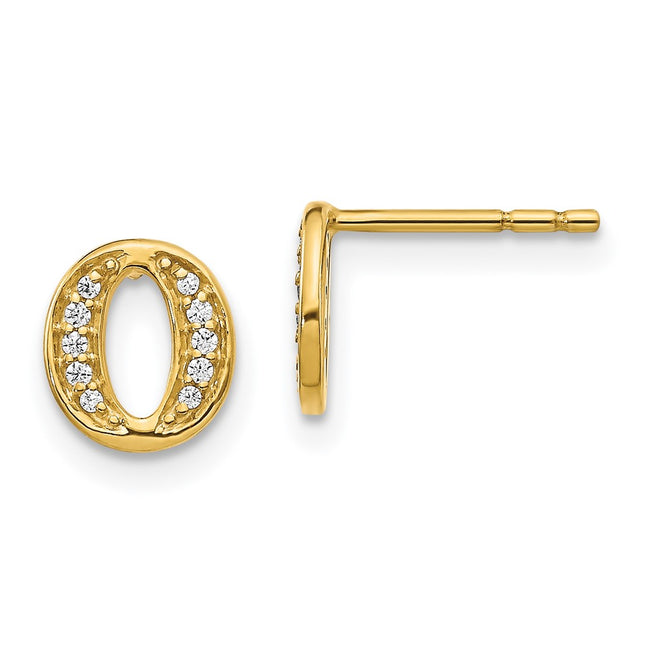 14k Yellow Gold Earrings Style EM4170O - Classique Jewelry Inc.