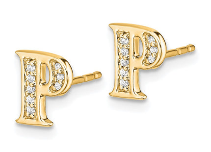 14k Yellow Gold Earrings Style EM4170P - Classique Jewelry Inc.