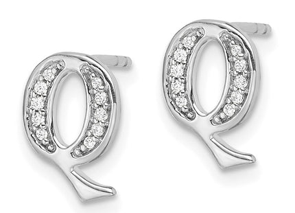 14k White Gold Earrings Style EM4170Q - Classique Jewelry Inc.