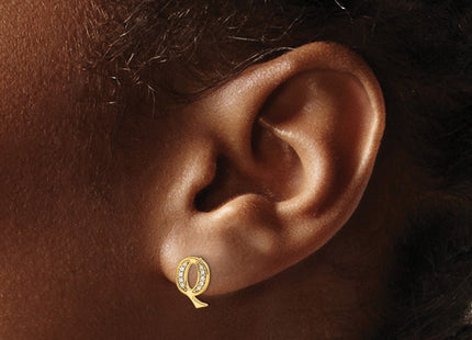 14k Yellow Gold Earrings Style EM4170Q - Classique Jewelry Inc.
