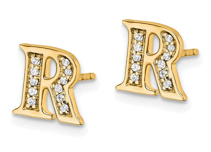 14k Yellow Gold Earrings Style EM4170R - Classique Jewelry Inc.