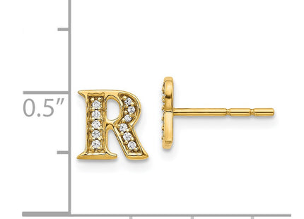 14k Yellow Gold Earrings Style EM4170R - Classique Jewelry Inc.