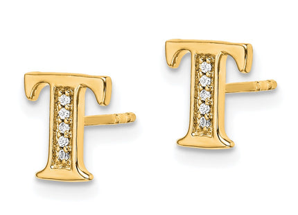 14k Yellow Gold Earrings Style EM4170T - Classique Jewelry Inc.