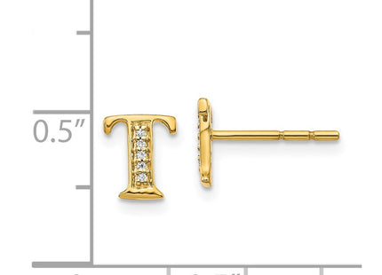 14k Yellow Gold Earrings Style EM4170T - Classique Jewelry Inc.