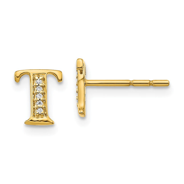 14k Yellow Gold Earrings Style EM4170T - Classique Jewelry Inc.
