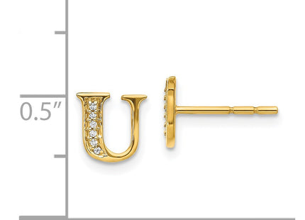 14k Yellow Gold Earrings Style EM4170U - Classique Jewelry Inc.