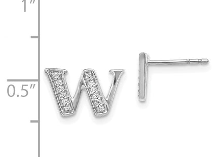 14k White Gold Earrings Style EM4170W - Classique Jewelry Inc.