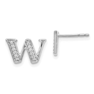 14k White Gold Earrings Style EM4170W - Classique Jewelry Inc.