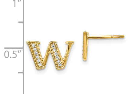 14k Yellow Gold Earrings Style EM4170W - Classique Jewelry Inc.