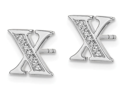 14k White Gold Earrings Style EM4170X - Classique Jewelry Inc.
