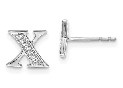 14k White Gold Earrings Style EM4170X - Classique Jewelry Inc.