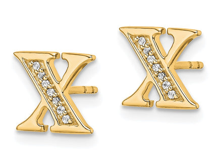 14k Yellow Gold Earrings Style EM4170X - Classique Jewelry Inc.