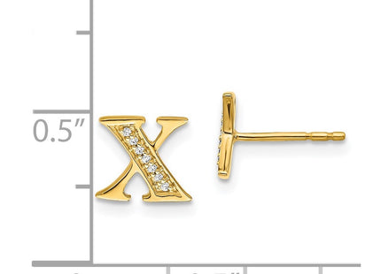 14k Yellow Gold Earrings Style EM4170X - Classique Jewelry Inc.