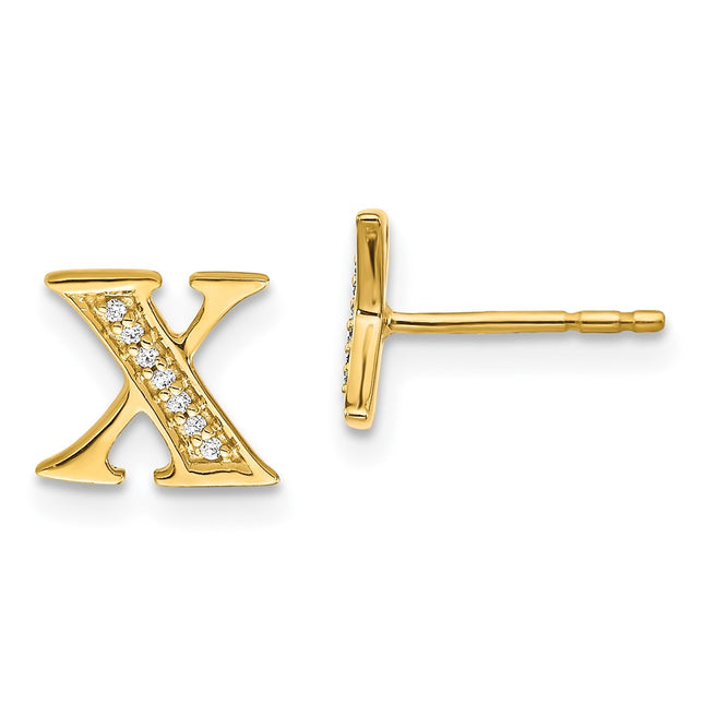 14k Yellow Gold Earrings Style EM4170X - Classique Jewelry Inc.