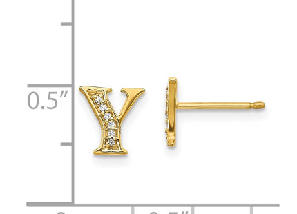 14k Yellow Gold Earrings Style EM4170Y - Classique Jewelry Inc.