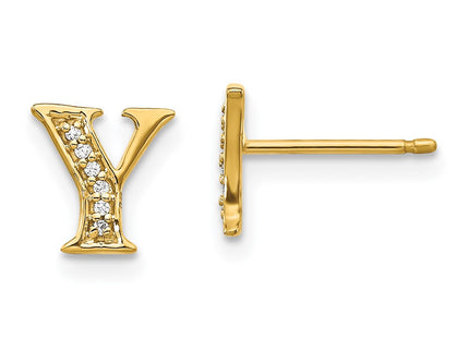 14k Yellow Gold Earrings Style EM4170Y - Classique Jewelry Inc.
