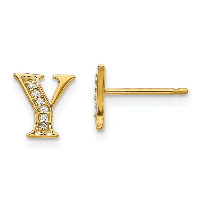 14k Yellow Gold Earrings Style EM4170Y - Classique Jewelry Inc.