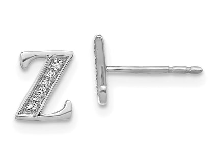 14k White Gold Earrings Style EM4170Z - Classique Jewelry Inc.
