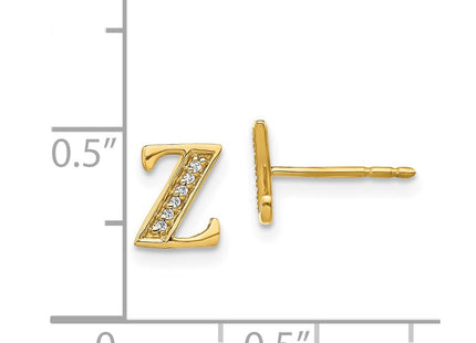 14k Yellow Gold Earrings Style EM4170Z - Classique Jewelry Inc.