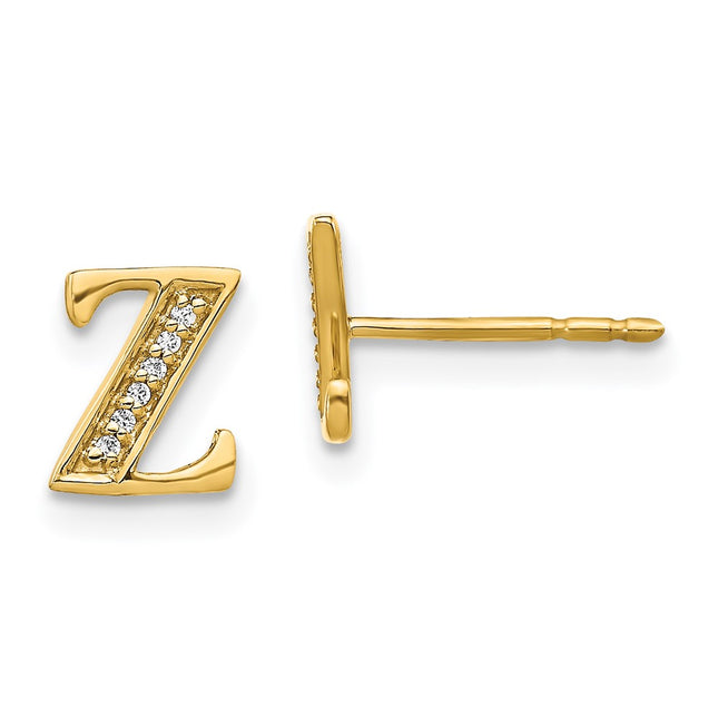 14k Yellow Gold Earrings Style EM4170Z - Classique Jewelry Inc.