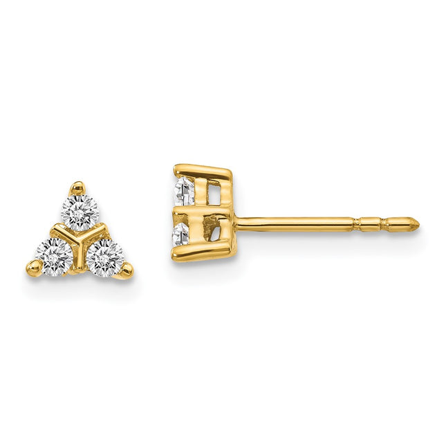 14k Yellow Gold Earrings Style EM4171 - Classique Jewelry Inc.