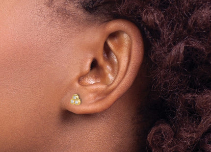 14k Yellow Gold Earrings Style EM4179 - Classique Jewelry Inc.