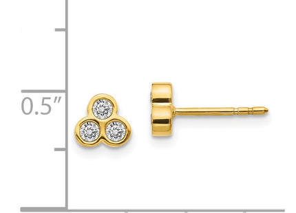 14k Yellow Gold Earrings Style EM4179 - Classique Jewelry Inc.