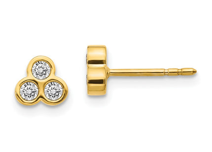 14k Yellow Gold Earrings Style EM4179 - Classique Jewelry Inc.