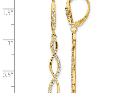 14k Yellow Gold Earrings Style EM4181 - Classique Jewelry Inc.