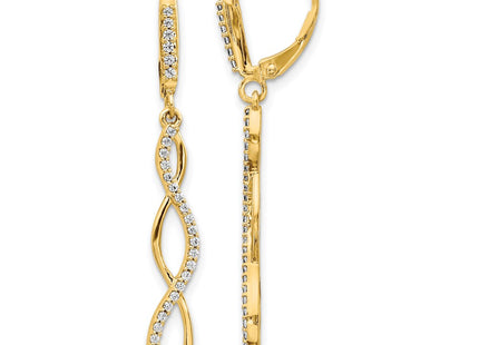 14k Yellow Gold Earrings Style EM4181 - Classique Jewelry Inc.