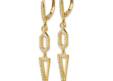 14k Yellow Gold Earrings Style EM4187 - Classique Jewelry Inc.