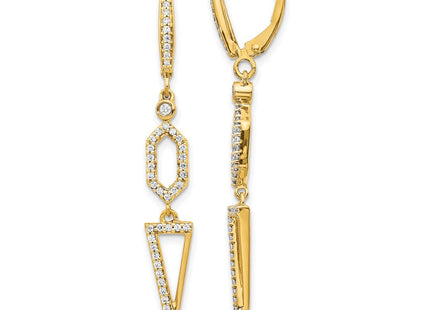 14k Yellow Gold Earrings Style EM4187 - Classique Jewelry Inc.
