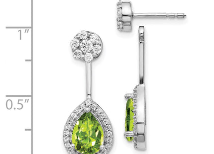 14k White Gold Earrings Style EM4199 - Classique Jewelry Inc.