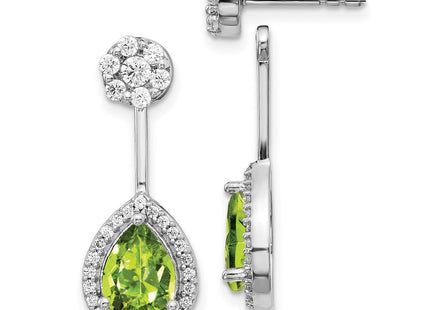 14k White Gold Earrings Style EM4199 - Classique Jewelry Inc.