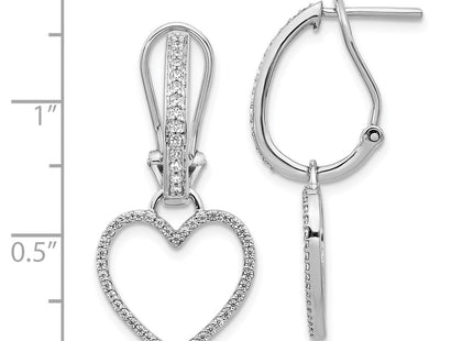 14k White Gold Earrings Style EM4207 - Classique Jewelry Inc.