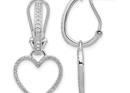 14k White Gold Earrings Style EM4207 - Classique Jewelry Inc.