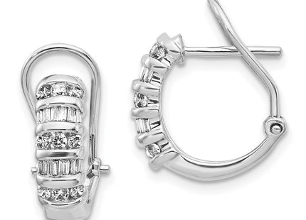 14k White Gold Earrings Style EM4223 - Classique Jewelry Inc.